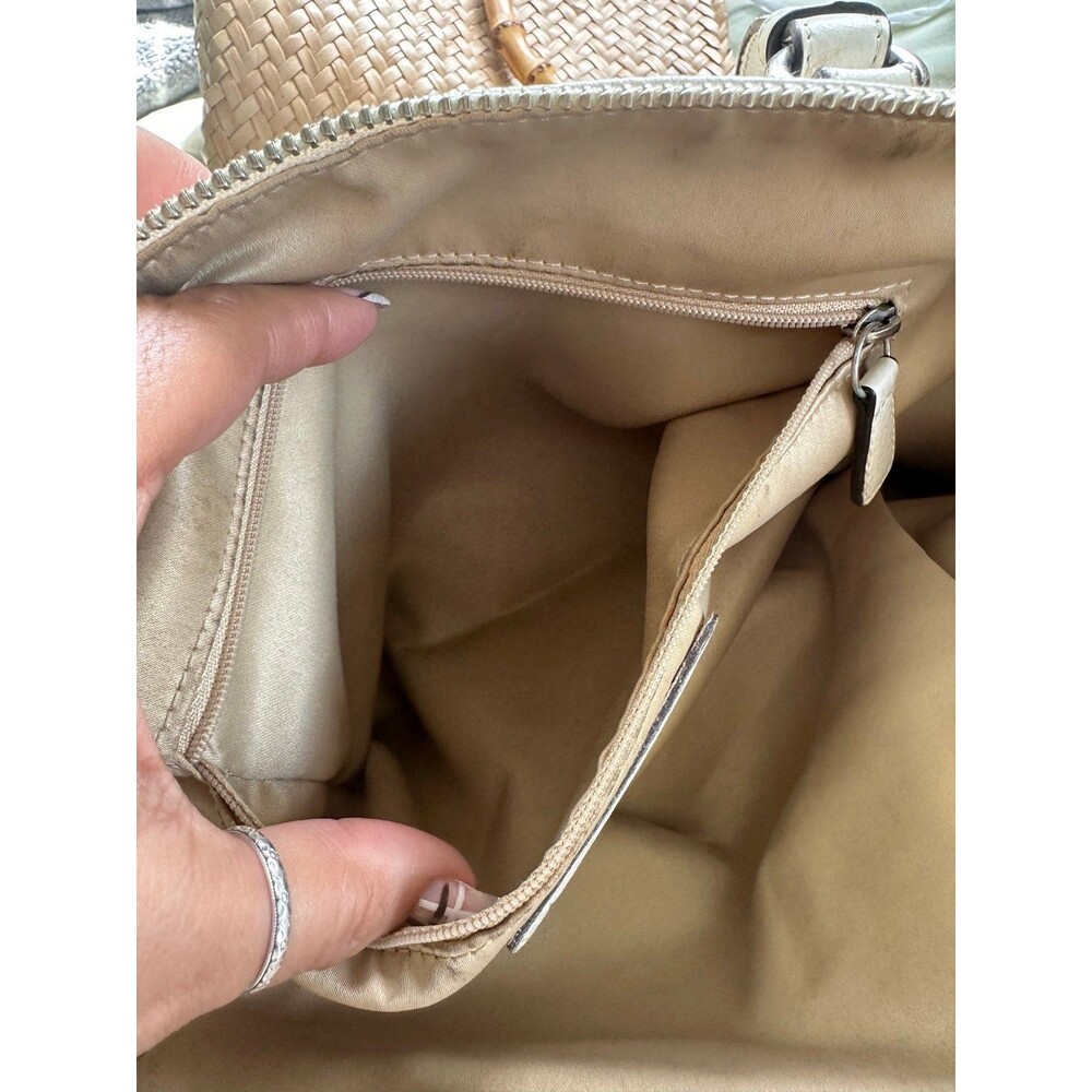 Coach #31324 Vermillion Park Kathryn Triple Zip Soft Pebble Leather Satchel Bag - Picture 11 of 12